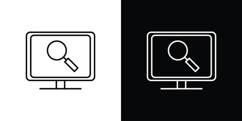 Search online icons vector template, EPS 10 for design