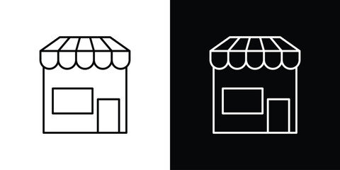 Shop icons vector template, EPS 10 for design