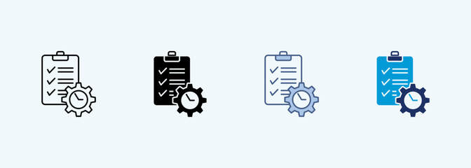 schedule multiple style icon