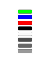 8 Modern Rounded Rectangle Buttons Transparent for for app mockups, infographics, progress indicators, pricing tables, feature lists