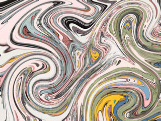 Swirling Pastel Colors Abstract Background