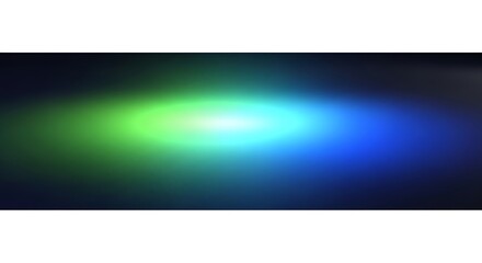 Glowing green and blue light gradient abstract background with bright white center image