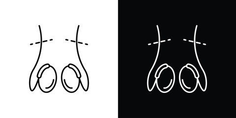 Vasectomy icons vector template, EPS 10 for design