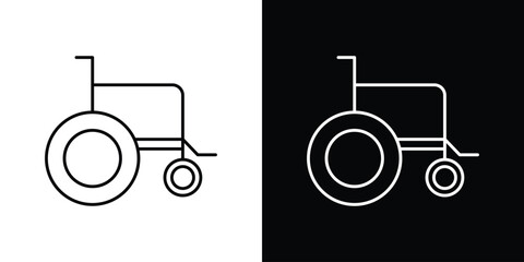Wheelchair icons vector template, EPS 10 for design