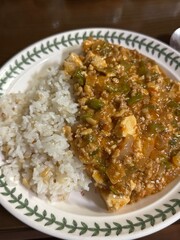 Chinese Mapo Tofu with Rice