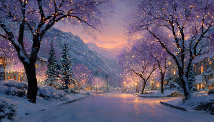 Weihnachtsszene, Neues Jahr