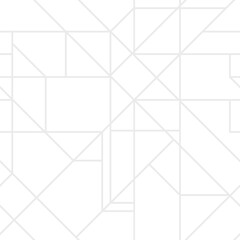 Abstract geometric pattern with asymmetric lines. Seamless vector background featuring triangles, squares, and diamond. Light design for modern covers, decorative wrapping paper or textile prints.