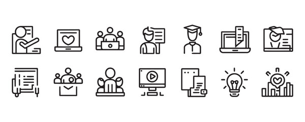 Discover a dynamic icon set for your online course, education platform, or training program, providing a fresh, modern visual style