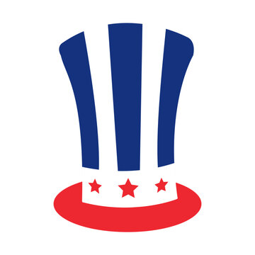 American flag print hat