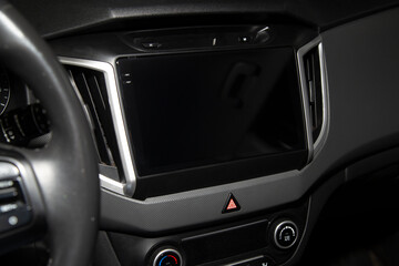 Car audio system. Installing the audio system on the car.