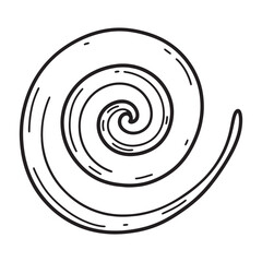 Spiral Design Elegant Swirls Abstract Pattern Art Deco Style Geometric Shapes Vector Illustration Modern Graphics