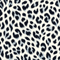 Wild animal skin fur texture, a seamless leopard print pattern