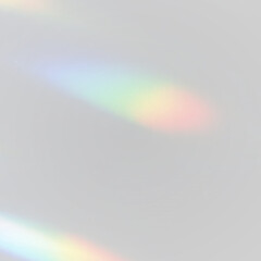 Transparent rainbow light leaks create a stunning visual overlay. Sparkling particles float dynamically, adding festive charm. Perfect for holiday and party PNG designs. Holographic falling confetti.