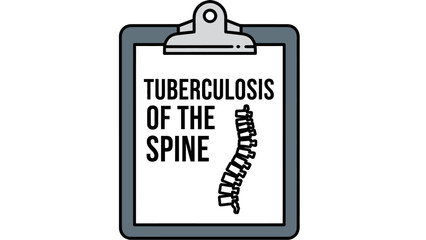 Tuberculosis of the Spine (Pott's Disease) Medical Illustration Icon