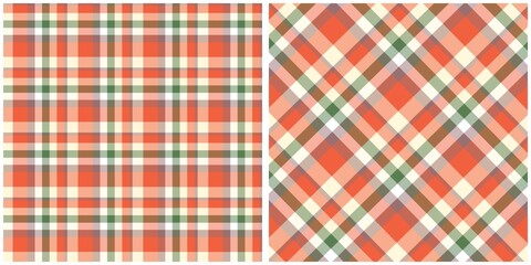 Warm Toned Plaid Patterns Collection
