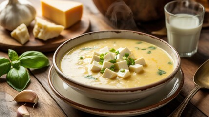 National dishes of Brazilian cuisine. 
Cream cheese soup.