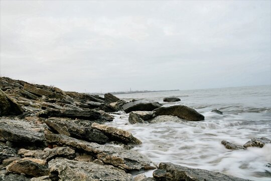 rocks and sea - Powered by Adobe