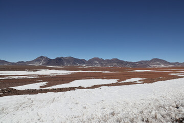 The mountains of the Reserva Nacional de Los Flamencos, Chile