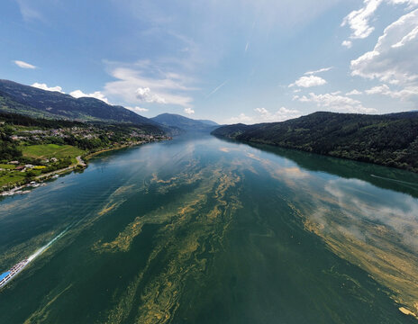 lake and mountains