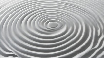 Obraz premium Concentric Raked Sand Pattern in Zen Garden