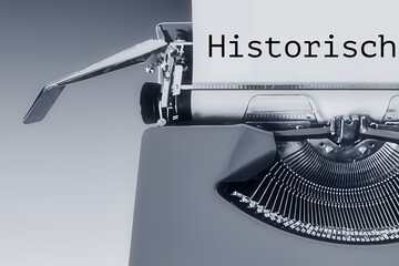 antike Schreibmaschine, historisch