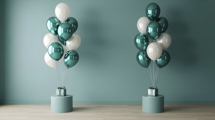 Balloons gifts celebration event party decoration birthday surprise anniversary festive occasion backdrop