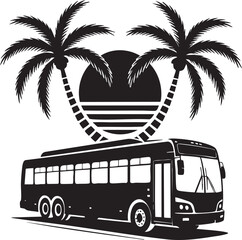 tourist bus vector illustration