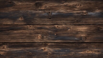Rustic wooden planks with dark tones. Artificial intelligence image