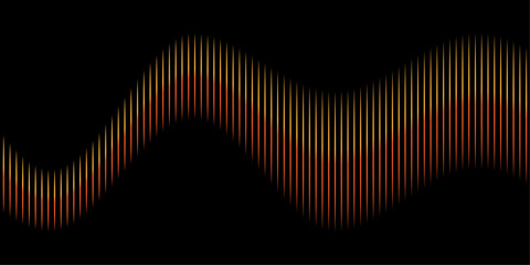 Dynamic Audio Equalizer Waveform. Abstract Digital Sound Visualization of Music Frequency