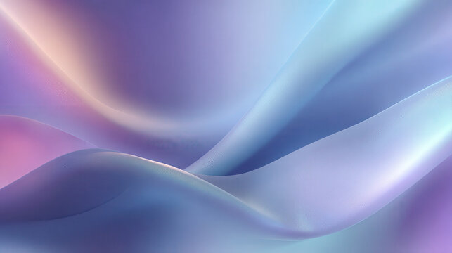 Abstract flowing iridescent fabric with soft pastel colors
