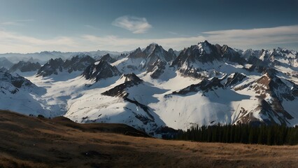 panorama of the mountains