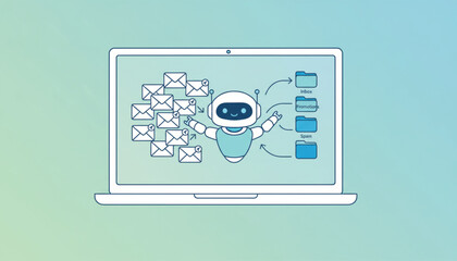 vector illustration of a digital tablet with icons