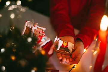 Toy is a symbol of the year 2026 according to the Eastern calendar in the hands of a child.