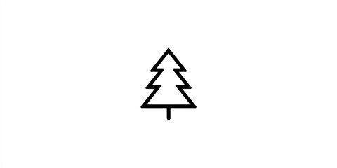Christmas coniferous tree - Festive symbol - Holiday nature element