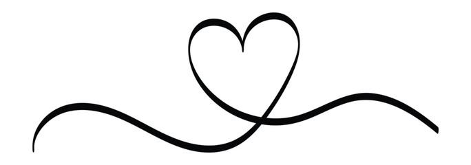 Two hearts one line drawing, Continuous one line heart drawing, Romantic heart shape continuous line.  Hand drawn heart line .vector illustrator.