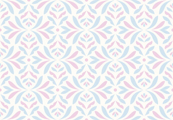Abstract floral seamless pattern. Vector art deco texture. Geometric minimalist background.