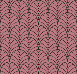 Seamless art deco abstract pattern. Geometric modern background. Vector illustration.