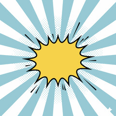 Comic Speech Bubble: A vibrant comic speech bubble, featuring bold lines and an eye-catching design, creates an opportunity for limitless creative expression.