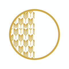 Geometric Frame with Abstract Pattern: A modern geometric frame is filled with abstract pattern, creating a contemporary and artistic composition.