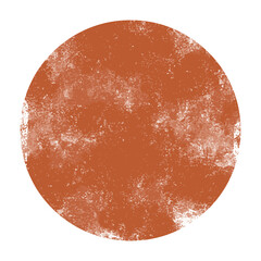 Celestial Earthy Circle: A textured, earthy-toned circle with a raw, hand-painted aesthetic, radiating a sense of organic simplicity and artistic appeal.