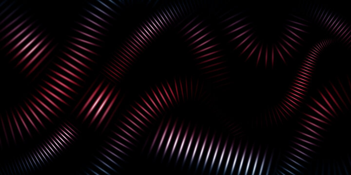 Abstract dark background with glowing red and white diagonal stripes creating a sense of motion and energy
