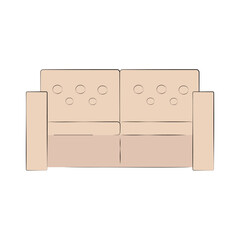 vector image of a sofa