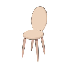 vector image of a kitchen chair