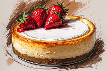 Painted Cheesecake