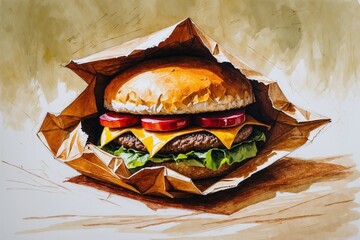 Sketch of a Hamburger