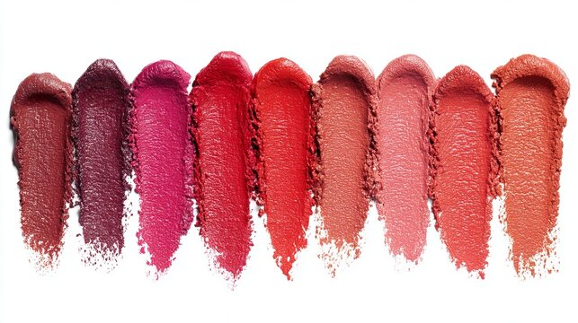 Discover your perfect shade with this stunning lipstick swatch collection, ideal for beauty blogs, cosmetic ads, and vibrant makeup tutorials