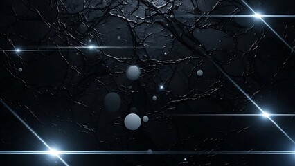 Dark abstract background with glowing lights and textured surface