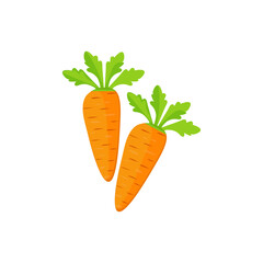 Carrot vector illustration. vegetables vector, agriculture, salad ingredients , fresh vegetables vector