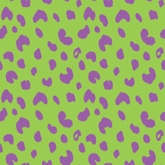 Abstract modern leopard seamless pattern. Animals fashion trendy background. Color decorative vector illustration for print, fabric, textile. Modern ornament of stylized skin.