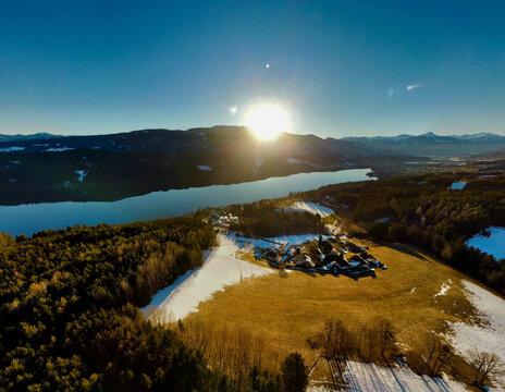 sunrise in the mountains
